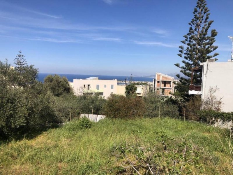 Violi Charaki Kreta, Viola Charaki: Grundstück nahe dem Zentrum von Rethymno mit Meerblick zu verkaufen Grundstück kaufen